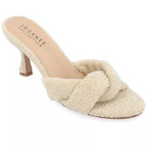 Journee Collection Mannon Terry Open Toe PumpsWomen's Size 8 1/2 NIB